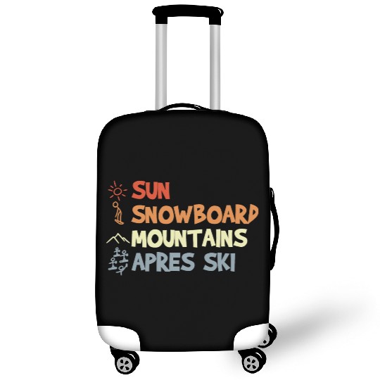 Vintage Snowboarding Luggage Covers