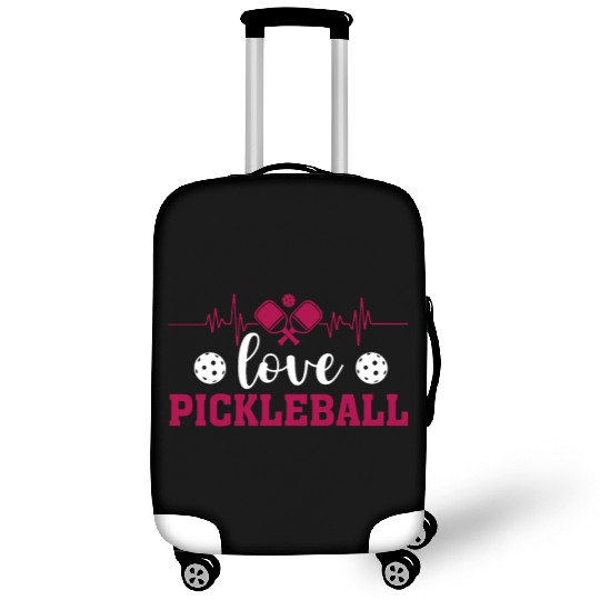 I Love Pickleball Funny Pickle Ball Luggage Covers for Player