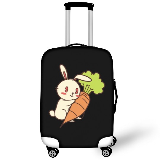Rabbit And Carrot Luggage Covers