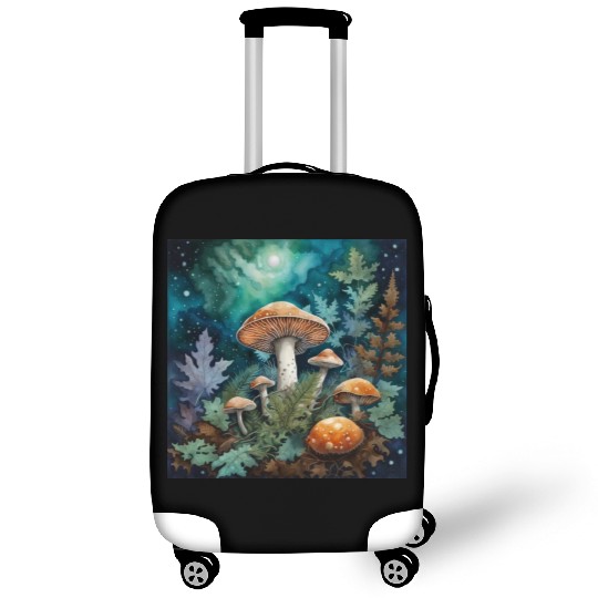 Full Moon Mushroom Nature Luggage Covers