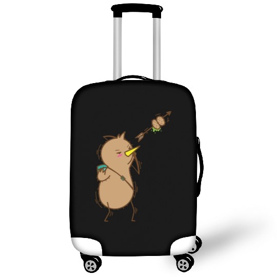 Kiwi with Bow and Arrow Bird and Fruit Luggage Covers