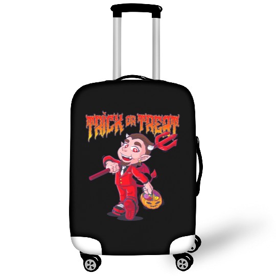 Cute Halloween Trick or Treat Kid Devil Luggage Covers