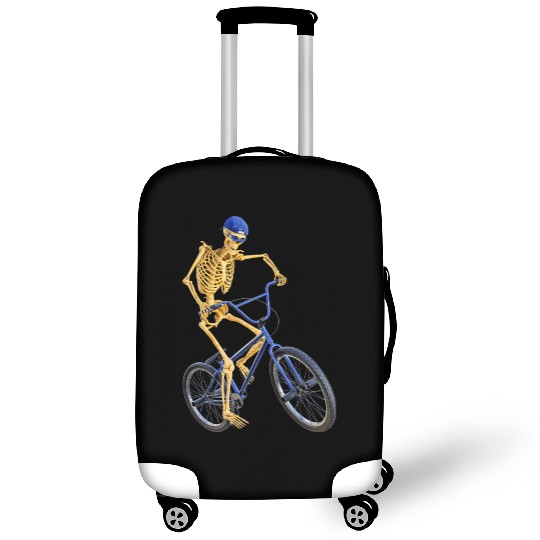 The Grim Reaper doing freestyle biking Luggage Covers