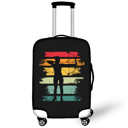 Archery Girl Retro Luggage Covers