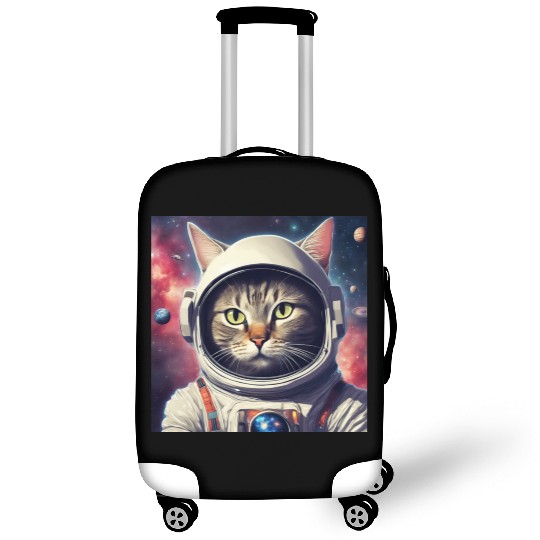 space cat Luggage Covers