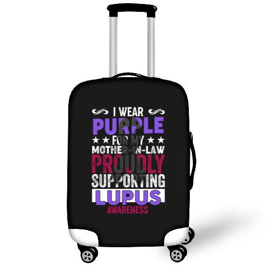 I wear Purple for my Mother-in-Law Lupus Awareness Luggage Covers