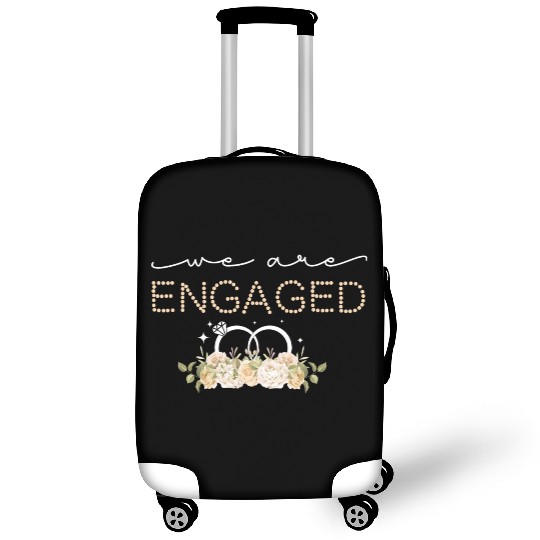 Couple Matching Fiancé Engagement Bride Luggage Covers