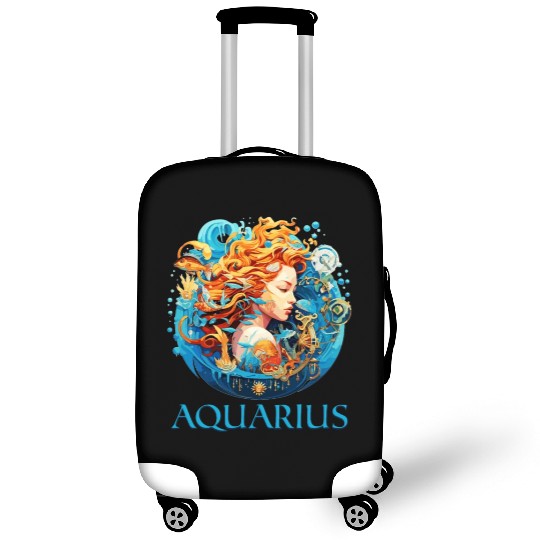 Embrace Your Aquarius Identity: Aquarius Pride Luggage Covers