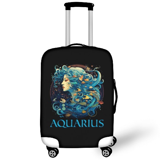 Embrace Your Aquarius Identity: Aquarius Zodiac Luggage Covers