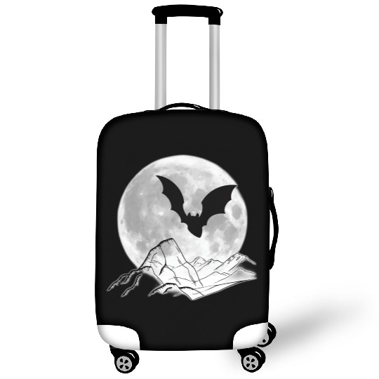 moon and bat Luggage Covers