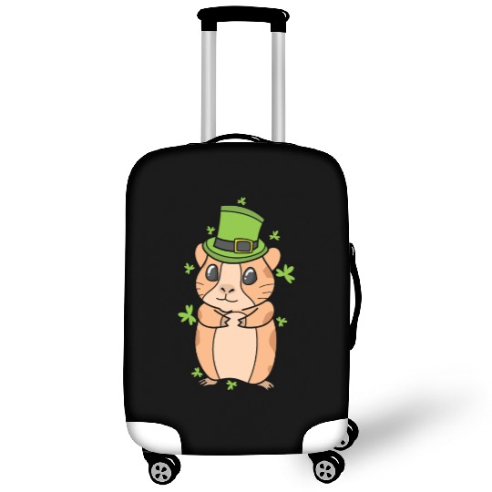 Guinea Pig with Shamrock St. Patricks Day Luggage Covers