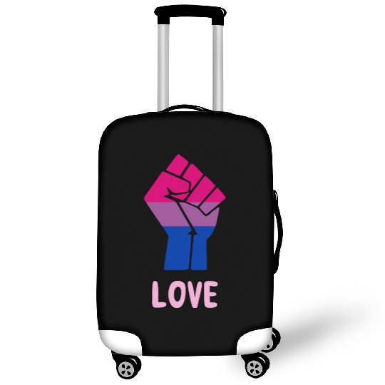 Love Bisexual Pride Fist Design for Equality Luggage Covers
