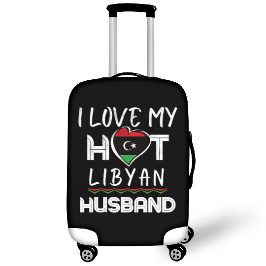 Funny Libyan Husband Proud Wife Luggage Covers