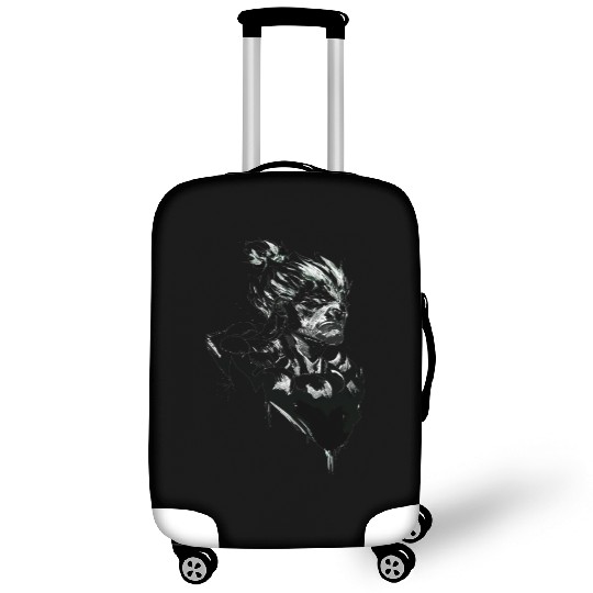Monochrome Street Fighter: Akuma's Knightly FanAr Luggage Covers