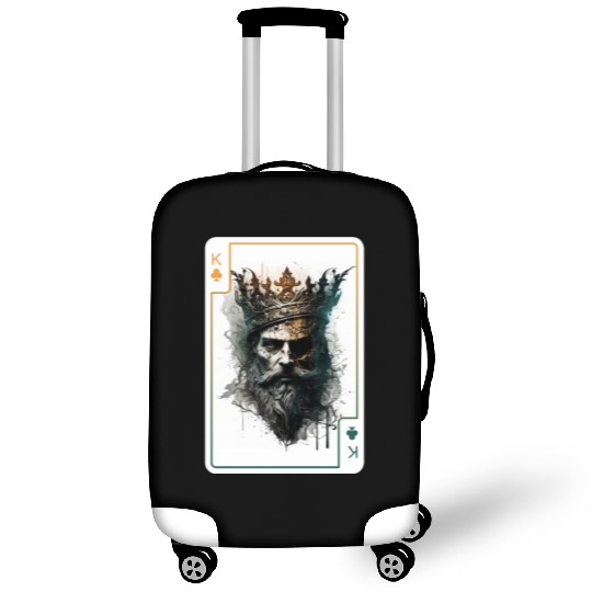 King Spades Halloween Creepy Gothic Poker Luggage Covers