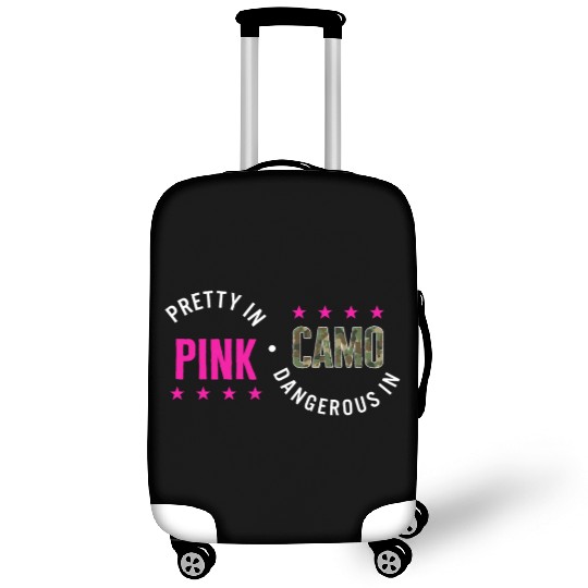 Hunting Luggage Covers, Pretty In Pink Dangerous In Camo