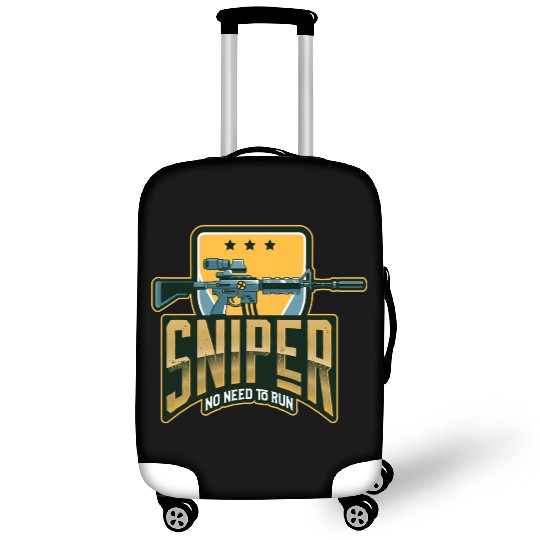 Sniper no need to run -Unisex Premium Luggage Covers