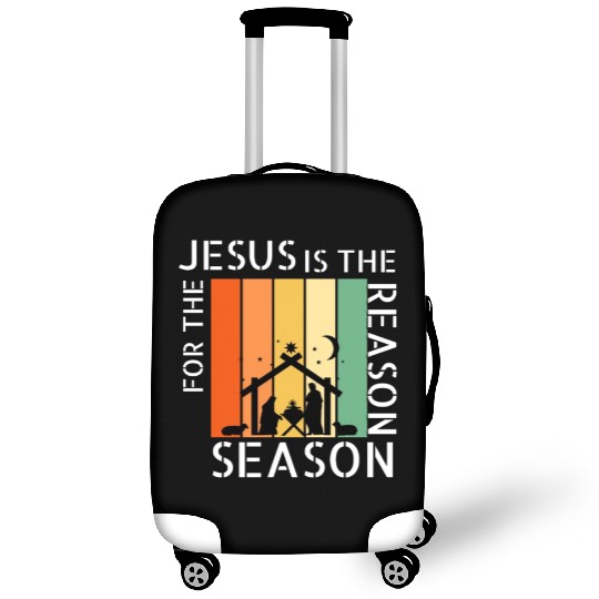 Retro Jesus is the Reason for the Season Luggage Covers