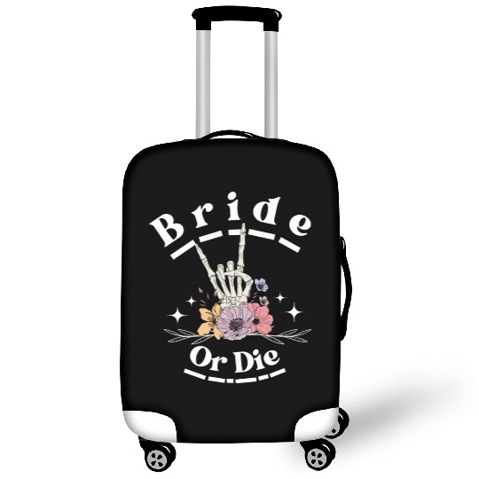 Bride Or Die Skeleton Hand Gothic Bachelorette Luggage Covers