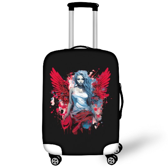 Woman with Angel Wings Angel Esoteric Wings Luggage Covers