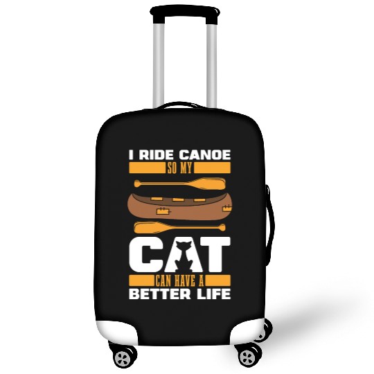Canoe Canoeing Canoeist Cat Luggage Covers