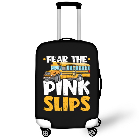 Bus Monitor Pink Slips School Bus Aide Luggage Covers