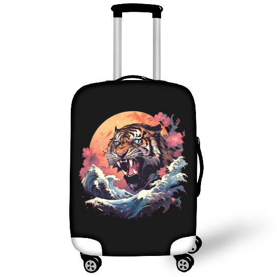 Tokyo Asia 80s Japanese Retro Tiger Luggage Covers