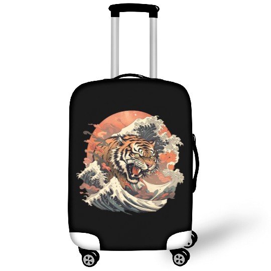 Tokyo Asia 80s Japanese Retro Tiger Luggage Covers