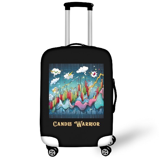 Candle Warrior Candlestick Pattern Chart Luggage Covers