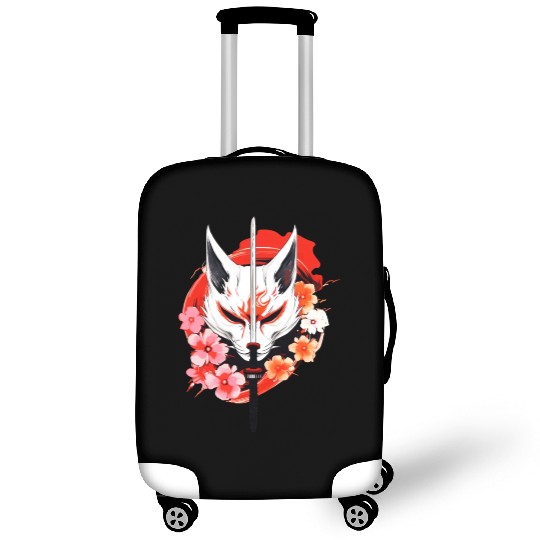 Kitsune Fox Maske Kumiho Samurai Japan Anime Luggage Covers