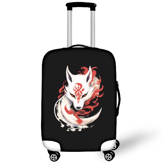 Japan Anime Kitsune Maske Kumiho Fox Samurai Luggage Covers