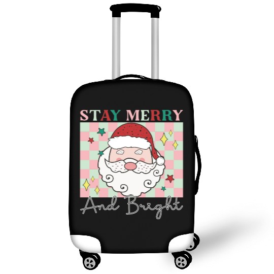Stay merry and bright, Christmas funny design Luggage Covers
