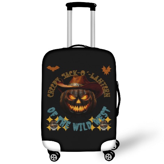 Creepy Jack o Lantern of the Wild West Luggage Covers