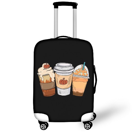 Fall Coffee Drink Thanksgiving Luggage Covers