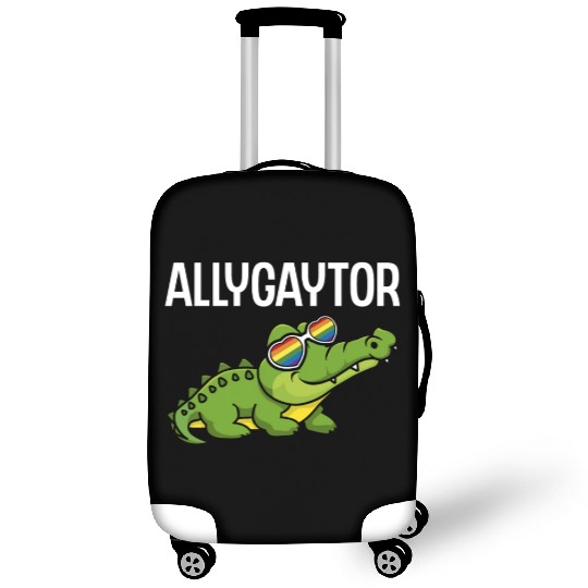 Allygaytor Rainbow Sunglass Alligator Animal LGBT Luggage Covers