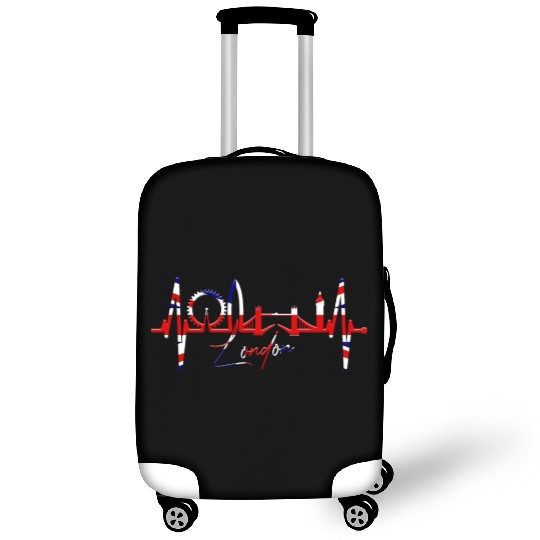 London Skyline Heartbeat England Fan Lover UK Gift Luggage Covers