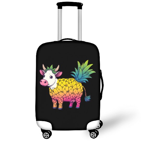 Cow in pineapple costume - Fruity joy Luggage Covers