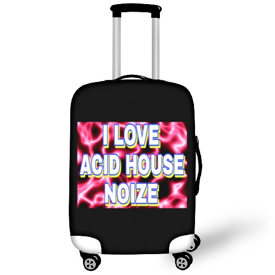 I LOVE ACID HOUSE NOIZE WHITE FONTS Luggage Covers
