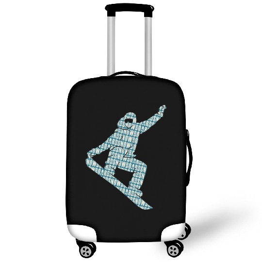 Snowboarder on Snowboard Freestyle Snowboarding Luggage Covers