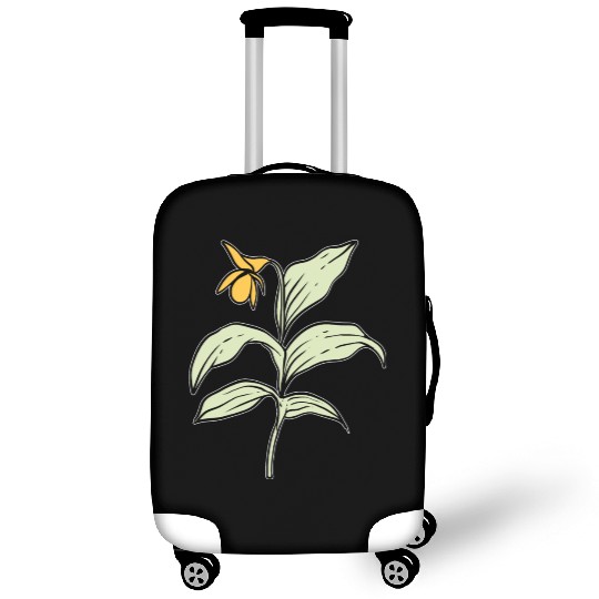 Yellow Orchid Plants Lover Gift Luggage Covers