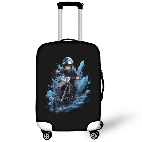 Dirt Bike Anime Ice Racing Motorcycle Ice Racer Luggage Covers