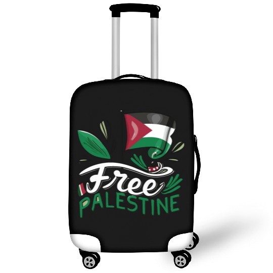 I Love Free Palestine Flag Save Gaza Palestinian Luggage Covers
