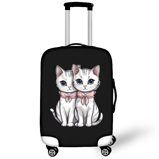 there are two kittens Luggage Covers