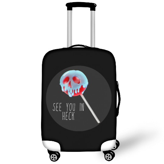 See You In Heck Poison Skull Candy Luggage Covers