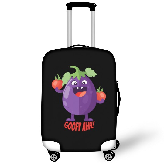 Eggplant Tomato Party Goofy Ahh Luggage Covers