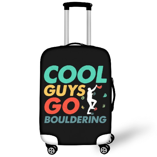 Cool Guys Go Bouldering Climbing Boulder Luggage Covers