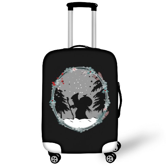 Knecht Ruprecht in paper cut style Christmas Luggage Covers