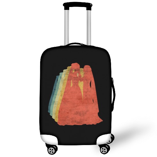Lesbian Couple Romantic Wedding Wife Retro Luggage Covers