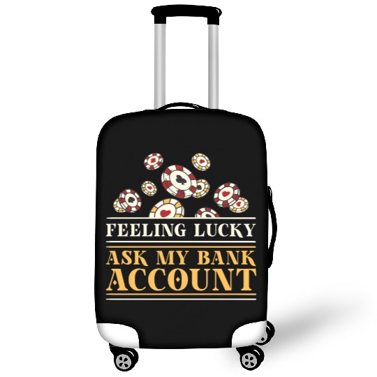 Poker Casino Poker Player Gambling Roulette Luggage Covers