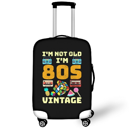 80s Vintage Vibes - Retro Design with Neon Colors Luggage Covers